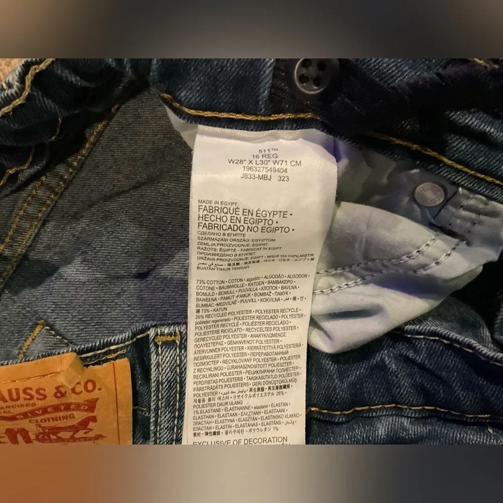Levis Kids Blue Slim fit Jeans